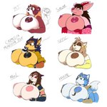 1:1 2018 absurd_res ailurid anthro areola bear beejay_bearkowitz big_breasts blue_body blue_fur blue_hair breasts canid canine carmelita_fox clothed clothing digital_media_(artwork) dipstick_tail dragon drxii ear_piercing ear_ring facial_piercing female fox fur giant_panda hair hi_res huge_breasts krystal_(star_fox) mammal markings mature_anthro mature_female miss_l mythological_creature mythological_scalie mythology nintendo nipple_piercing nipples non-mammal_breasts non-mammal_nipples nose_piercing nude piercing red_eyes red_panda reptile ring_piercing scalie shi-niss simple_background sly_cooper_(series) smile solo sony_corporation sony_interactive_entertainment star_fox sucker_punch_productions tail tail_markings toffee_the_hedgehog white_body white_fur