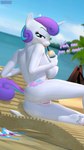 3d_(artwork) 4k 9:16 absurd_res anthro anthrofied antonsfms anus back-tie_bikini back-tie_clothing back-tie_swimwear big_breasts bikini bikini_removed bikini_top bikini_top_removed breasts cellphone clothing digital_media_(artwork) drinking electronics equid equine female flurry_heart_(mlp) friendship_is_magic genitals hasbro hi_res horn mammal my_little_pony mythological_creature mythological_equine mythology neck-tie_bikini neck-tie_clothing neck-tie_swimwear nipples phone pussy smartphone solo swimwear text translation_check translation_request triangle_bikini two-piece_swimsuit unicorn untied_bikini