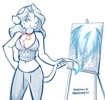 Rating: s
ID: 2882234
Date: 2021-08-16 15:13:39 -0400
Status: active
Score: 103
2021 adobe_photoshop_(artwork) alternate_species anthro arm_tuft breasts chest_tuft cleavage clothed clothing collar collar_of_keidranification collar_tag conditional_dnp creating_art digital_media_(artwork) felid female furrification hair hand_on_hip holding_tail keidran lion looking_aside mammal midriff monochrome navel painting_(object) pantherine pawprint_collar_tag pose saria_legacy shoulder_tuft simple_background sketch smile solo tail tail_tuft tom_fischbach tuft twokinds white_background post #2882234