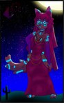 Rating: s
ID: 5119086
Date: 2024-10-16 14:35:21 -0400
Status: active
Score: 5
absurd_res adesertdweller anthro brown_body brown_fur cactus canid canine canis clothing dress female fox fur glowing glowing_eyes glowing_markings gradient_eyes hair hi_res hollow_hip_backless_chain_dress jackal mammal markings moon night plant red_clothing red_dress red_hair sky solo star starry_sky zahra_(dwell) post #5119086