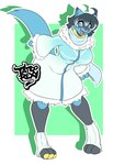 3_toes anthro black_hair blue_body blue_fur breasts clothed clothing feet female fur generation_4_pokemon hair jacket legwear nintendo paws pokemon pokemon_(species) riolu simple_background solo tail tattoorexy toes topwear