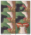 absurd_res animal_genitalia animal_penis aroused bodily_fluids cloudjumper comic dragon dreamworks duo ekayas english_text european_mythology fellatio feral feral_on_feral fury_(httyd) genitals green_eyes hi_res how_to_train_your_dragon knot larger_male licking looking_pleasured male male/male mythological_creature mythological_scalie mythology night_fury open_mouth oral outside penile penis penis_grab penis_on_tongue saliva saliva_on_penis saliva_on_tongue scalie sex size_difference smaller_male smile stormcutter text tongue tongue_out tongue_out_blowjob toothless western_dragon yellow_eyes