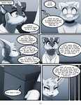 2021 box comic container darkmirage dialogue digital_media_(artwork) duo embarrassed english_text eyebrows eyelashes fur hi_res horn nii_otter quetzalli_(darkmirage) smile text vicious_kitty