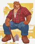 Rating: s
ID: 5512499
Date: 2025-04-18 13:36:18 -0400
Status: active
Score: 31
2025 anthro arm_hair axe barazoku bear bodily_fluids body_hair bottomwear brown_bear brown_hair chest_hair chest_tuft chonkyjohn clothed clothing ear_piercing facial_piercing facial_tuft forearm_hair forearm_muscles forearms front_view grey_eyes grin grizzly_bear hair hi_res looking_at_viewer lumberjack male mammal manly mature_male musclegut muscular muscular_arms nose_piercing open_clothing open_shirt open_topwear pants pattern_clothing pattern_shirt pattern_topwear piercing plaid plaid_clothing plaid_shirt plaid_topwear rolled_up_sleeves shirt slightly_chubby smile solo spread_legs spreading stocky suspenders sweat sweatdrop tony_(daretobear) topwear torn_bottomwear torn_clothing torn_pants tuft undershirt ursine white_undershirt post #5512499