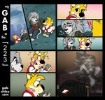 alternating_focus anthro bau_husky bed blockage_(layout) blurred_background blush bodily_fluids bottomwear canid canine canis caught_off_guard clothed clothing comic domestic_dog duo eight_frame_image electronics elion_(gabshiba) embarrassed felid from_front_position furniture gab_(comic) gab_shiba gabshiba group horizontal_blockage husky jacket lion looking_away lying male male/male mammal missionary_position nordic_sled_dog nude on_back panel_skew pantherine pants phone sex shiba_inu sitting spitz stare sweat talking_to_another texting tiger topwear vertical_blockage