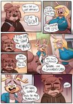 2020 absurd_res anthro antlers bear big_breasts blonde_hair blonde_highlights bottomwear breasts brown_bear brown_body brown_fur brown_hair buckteeth cerealharem clothed clothed_anthro clothed_female clothed_male clothing colored_nails comic curvy_figure detailed_background dialogue digital_drawing_(artwork) digital_media_(artwork) dot_eyes english_text eyelashes eyeliner eyes_closed eyeshadow eyewear female fingers fur glasses grey_body grey_fur group gynomorph_(lore) hair handwritten_text hi_res highlights_(coloring) hoodie horn horns_(cerealharem) hourglass_figure huge_breasts intersex jackalope lagomorph leporid lips lipstick makeup male mammal multicolored_body multicolored_fur multicolored_hair nails open_mouth outside pink_hair pink_highlights pink_lips pink_lipstick pink_nails pork_(cerealharem) pupils rabbit shaded simple_eyes skirt small_waist smile tan_body tan_fur teeth text thick_thighs tongue topwear trio two_tone_body two_tone_fur ursine wink_(cerealharem)