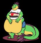 2017 adipophilia_pride_colors alpha_channel anthro belly big_belly bottomwear clothed clothing digital_media_(artwork) dragon hair hi_res kink_pride_colors lgbt_pride long_tail male multicolored_clothing multicolored_shirt multicolored_t-shirt multicolored_topwear mythological_creature mythological_scalie mythology naughtygryph open_mouth overweight overweight_anthro overweight_male pride_color_clothing pride_color_shirt pride_color_t-shirt pride_color_topwear pride_colors reptile scales scalie shirt shorts simple_background smile solo t-shirt tail tight_top topwear