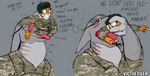 Rating: e
ID: 4390595
Date: 2023-11-02 18:58:08 -0400
Status: active
Score: 149
2023 anthro anthro_pred anthro_prey begging_for_mercy begging_to_stop clothing digital_drawing_(artwork) digital_media_(artwork) english_text eyewear felid female female_pred fish forced glasses imminent_death larger_pred mammal marine military military_uniform muffled neck_bulge onomatopoeia oral_vore pantherine partially_inside profanity ruth_(sharkstuff) sequence shark sharkstuff size_difference sound_effects swallowing swallowing_sound_effect text tiger tongue tongue_out uniform unwilling_prey victhetiger vore post #4390595