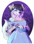 Rating: s
ID: 1809437
Date: 2019-03-05 21:19:25 -0500
Status: active
Score: 14
2019 absurd_res accessory arms_bent australian_shepherd black_hair black_nose blue_eyes bokeh butterfly_clip canid canine canis clip_accessory clothed clothing corsage dhlawrence1985 domestic_dog dress flower flower_accessory formal_dress fully_clothed fur glistening glistening_clothing glistening_dress hair hair_accessory hair_over_eye hairclip heart_(marking) heart_button heart_catchlight heart_on_body heart_symbol herding_dog hi_res holding_object holding_purse looking_at_viewer mammal markings one_eye_obstructed pastoral_dog pattern_background plant portrait prom purse rhari sheepdog simple_background smile solo sparkles spots spotted_body spotted_fur star star-shaped_background star_bokeh star_polygon three-quarter_portrait tocatta_bianchi white_body white_fur y2k_(graphic_design) post #1809437