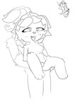 abdominal_bulge ahegao anthro bad5001 black_and_white canid canine digital_drawing_(artwork) digital_media_(artwork) duo enta felid feline female hi_res joey_(bad5001) line_art looking_pleasured male male/female mammal mireya_(azulacs) monochrome reverse_carry_position sex signature sketch tongue tongue_out