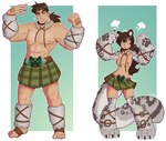 Rating: q
ID: 5253383
Date: 2024-12-19 18:21:12 -0500
Status: active
Score: 102
2023 abs animal_humanoid before_and_after bottomwear breasts clothed clothing cursed_object digital_media_(artwork) felid felid_humanoid female fur gender_transformation grey_body grey_fur growth hair hi_res human human_to_humanoid humanoid kilt male mammal mammal_humanoid mtf_transformation muscular muscular_male nipples pantherine pantherine_humanoid ponytail shrinking simple_background size_transformation smile snow_leopard_humanoid solo species_transformation standing tail tail_growth tharkis topless transformation wrenzephyr2 post #5253383