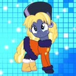 1:1 badumsquish blonde_hair blue_body blue_eyes boots clothing coat ear_piercing earth_pony equid equine feral footwear freckles friendship_is_magic fur_trim hair hasbro hat headgear headwear hi_res horse kalinka_cossack male mammal my_little_pony piercing pony red_clothing red_coat red_topwear shoes solo star_tracker_(mlp) tail topwear yellow_tail