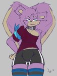 Rating: q
ID: 5472481
Date: 2025-04-01 01:47:38 -0400
Status: active
Score: 3
2025 anthro blue_eyes bottomwear buckteeth bulge choker circle_eyebrows clothing countershade_tail countershade_torso countershading cute_fangs digital_media_(artwork) drawpile_(artwork) eyebrows fangs fluffy fluffy_tail fur grey_background hair hand_on_hip hi_res jewelry kerchief leggings legwear male mammal necklace pink_body pink_fur pupils rodent salaciouslx sciurid shirt shorts signature simple_background sketch slit_pupils solo tail teeth topwear translucent translucent_hair tree_squirrel post #5472481