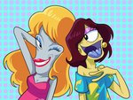 Rating: s
ID: 5414002
Date: 2025-03-05 15:07:59 -0500
Status: active
Score: 17
1_eye 2025 2_tongues 3_fingers alien alien_humanoid american_dad blonde_hair blue_tongue breasts clothed clothing crossdressing crossover disney dotted_background dress duo ear_piercing eyelashes eyeshadow fingers green_body green_skin grey_body grey_skin grin hair hand_behind_head hi_res humanoid itsaaudraw lilo_and_stitch lipstick looking_aside makeup male markings mole_(marking) multi_tongue one_eye_closed pattern_background piercing plorgonarian purple_mouth roger_smith roswell_grey simple_background smile tongue wendy_pleakley wig wink post #5414002