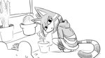 16:9 2023 animal_crossing ankha_(animal_crossing) anthro bob_cut cactus clothing digital_drawing_(artwork) digital_media_(artwork) domestic_cat dragonweirdo duo elemental_creature emanata felid feline felis flora_fauna flower greyscale hi_res hoodie looking_at_another male mammal mario_bros market_stall markings marshal_(animal_crossing) monochrome nintendo outside plant rodent sciurid sketch striped_markings striped_tail stripes tail tail_markings topwear tree_squirrel uraeus widescreen