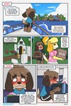 2:3 absurd_res animal_crossing aroused base_three_layout bathroom blockage_(layout) blouse blush boat bodily_fluids bottomwear box breasts brother_(lore) brother_and_sister_(lore) brown_nose building bulge canid canine canis clothing comic container crushpepper digby_(animal_crossing) domestic_dog duo english_text female five_frame_image furniture hi_res horizontal_blockage house incest_(lore) isabelle_(animal_crossing) island journal male mammal moving musk musk_clouds nintendo panties plant scent shih_tzu shirt shorts sibling_(lore) sister_(lore) skirt smug sniffing sniffing_clothes sweat text three_row_layout topwear toy_dog tree twincest_(lore) twins_(lore) underwear underwear_sniffing vehicle watercraft