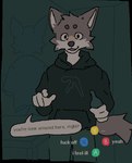 Rating: s
ID: 5113481
Date: 2024-10-14 00:37:06 -0400
Status: active
Score: 45
2024 4_fingers alcohol_bottle ambiguous_gender anthro aphex_twin asking_viewer background_character bottle canid canine circle_eyebrows clothed clothed_anthro clothed_male clothing container digital_drawing_(artwork) digital_media_(artwork) duo english_text eyebrows fingers first_person_view fully_clothed fully_clothed_anthro fully_clothed_male fur gameplay_mechanics gesture grey_body grey_eyebrows grey_fur hand_gesture hi_res holding_alcohol holding_bottle holding_container holding_object hoodie inside looking_at_viewer male male_anthro mammal multicolored_body multicolored_fur open_mouth party pointing pointing_at_viewer profanity sneasul solo_focus speech_bubble tail talking_to_viewer text topwear post #5113481