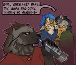 Rating: q
ID: 5634345
Date: 2025-06-11 00:23:33 -0400
Status: active
Score: 21
2025 alcohol anthro beverage blue_clothing blue_hair blue_shirt blue_topwear brown_body brown_eyes brown_fur canid canine canis cheetah claws clothing drinking english_text facial_hair felid feline female finger_claws fur goatee green_clothing green_shirt green_topwear grey_body grey_fur group gulonine gureeookami hair half-closed_eyes king_cheetah kissing male male/male mammal mustelid musteline narrowed_eyes pattern_background red_clothing red_shirt red_topwear shirt signature simple_background snout text topwear trio wolf wolverine yellow_body yellow_fur post #5634345