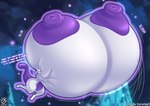 anthro areola badgerben big_areola big_breasts big_nipples breasts cornchip21 english_text exclamation_point female generation_1_pokemon hi_res huge_areola huge_breasts huge_nipples huge_thighs hyper hyper_breasts legendary_pokemon mewtwo multicolored_body nintendo nipples nude onomatopoeia pokemon pokemon_(species) purple_areola purple_eyes purple_nipples solo sound_effects text thick_thighs two_tone_body