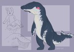 2019 anthro baleen_whale blowhole blue_eyes blush blush_stickers border_collie bottomwear canid canine canis cetacean clothed clothing collie digital_drawing_(artwork) digital_media_(artwork) domestic_dog dot_eyes duo featureless_crotch fin flat_colors flippers fully_clothed fur grey_background grey_body grey_skin herding_dog hindpaw humpback_whale jaspering male mammal marine model_sheet nude one_ear_up open_mouth open_smile pants pastoral_dog paws pink_blush sephie_(anirecast) sheepdog shirt signature simple_background sketch smile snout solo standing tail tail_fin topwear water whale