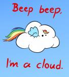 asdfmovie beep_beep beep_beep_i'm_a_sheep blue_body blue_feathers blue_fur cloud english_text equid equine feathered_wings feathers female flying friendship_is_magic fur hair hasbro humor mammal meme mr-1 multicolored_hair multicolored_tail my_little_pony mythological_creature mythological_equine mythology outside pegasus rainbow_dash_(mlp) rainbow_hair rainbow_tail simple_background sky skyscape solo tail text wings