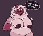 Rating: q
ID: 4500031
Date: 2023-12-28 10:55:42 -0500
Status: active
Score: 25
alien anthro belly belly_overhang big_belly big_breasts breasts canid canine canis chow_chow cossi cozy_morales dialogue domestic_dog eyes_closed eyewear female fur glasses greeting hi_res mammal mane motion_outline nonbinary_(lore) open_mouth overweight overweight_anthro slightly_chubby slosh sloshing_breasts solo speech_bubble spitz thick_thighs wide_hips post #4500031