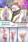 anthro clitoris comic erection female feminization gender_transformation genitals hi_res jo_(123eagle) lagomorph leporid looking_pleasured male mammal mtf_transformation penis_shrinking penis_to_vagina_tf rabbit solo therazzdazzler11 transformation