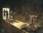 2008 admiral_boyce anthro bottomless breasts brown_hair caitian canid canine captured chain chakat chakona_space clothed clothing cuff_(restraint) digitigrade doorway dress felid felid_taur female fennec_fox forestwalker fox group hair handcuffs herm_(lore) human kacey leanna_fennec leopard leopard_spots long_hair m'lai_saraath male mammal mammal_taur metal_cuffs nude pantherine quadruped restraints sad shackles spots star_trek tail taur true_fox uniform