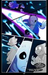 absolutedream absurd_res alphys animated_skeleton black_border bone border clothed clothing comic english_text gaster_blaster hi_res humanoid lizard male reptile sans_(undertale) scalie skeleton text undead undertale undertale_(series) w.d_gaster