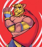 animal_head animal_humanoid anthro felid felid_humanoid for_a_head hi_res htony humanoid jaguar_humanoid king_(tekken) luchador male mammal mammal_humanoid muscular muscular_anthro muscular_male pantherine pantherine_humanoid pecs solo tekken wrestler