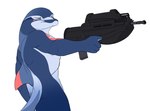 Rating: s
ID: 5424197
Date: 2025-03-10 09:58:18 -0400
Status: active
Score: 3
2024 anthro blue_body blue_eyes blue_stripes bottlenose_dolphin cetacean dion_(dolphinproject) dolphin dolphinproject gun holding_object holding_weapon male mammal marine oceanic_dolphin orange_stripes pointing_gun ranged_weapon simple_background solo stripes toothed_whale weapon white_background white_body post #5424197