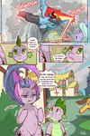 2:3 blonde_hair blue_body blue_hair blue_wings bodily_fluids building caramel_(mlp) casual_nudity clothing cloud cold-blooded-twilight comic cutie_mark detailed_background dialogue dragon english_text equid equine feathered_wings feathers female flitter_(mlp) friendship_is_magic fur green_eyes green_hair hair hairstyle_change hasbro hi_res hidden_face hooves horn house humor kick larger_female leggings leggings_only legwear male mammal multicolored_hair multicolored_tail my_little_pony mythological_creature mythological_equine mythological_scalie mythology nude orange_hair pegasus pink_hair pink_tail ponyville purple_body purple_fur purple_hair purple_scales purple_tail rainbow_dash_(mlp) red_eyes red_hair saliva scales scalie size_difference smaller_male sound_effects spike_(mlp) spitting spread_wings tail text twilight_sparkle_(mlp) unicorn wings