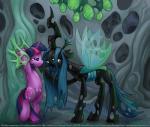 alternate_version_at_source arthropod bdsm bondage bound changeling changeling_goo comic duo english_text equid equine female friendship_is_magic hasbro hi_res horn mammal my_little_pony mythological_creature mythological_equine mythology navel queen_chrysalis_(mlp) slime smudge_proof teats text twilight_sparkle_(mlp) unicorn url