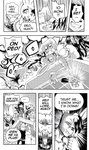 anthro breasts canid canine cleavage clothed clothing comic cookie_(furryfight_chronicles) daigaijin dialogue english_text female fox fur furryfight_chronicles gambling group hair hi_res kalita_(furryfight_chronicles) lagomorph leporid male mammal monochrome muko rabbit rodent sciurid text tree_squirrel