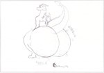 after_vore anthro big_butt big_tail bubble_butt butt crouching death digestion dragon half-closed_eyes horn huge_butt huge_thighs hyper hyper_butt hyper_thighs legends01 looking_back male mythological_creature mythological_scalie mythology narrowed_eyes overweight post_vore_weight_gain scalie solo tail thick_thighs traditional_media_(artwork) vore weight_gain wings wobbling zyren_(legends01)