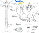 anatomy anglerfish_merfolk apode claws dorsal_fin draconcopode ear_fins english_text fin forked_tongue gills humanoid hybrid intersex lamia legless lure_(anatomy) membrane_(anatomy) missing_arm multi_arm multi_eye multi_limb pawpads pressure_(roblox) puppetmaster13uwu reptile scales scalie sebastian_solace_(pressure) serpentine sharp_teeth sketch snake solo split_form teeth text tongue webbed_hands whale_tail whiskers