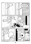 2016 animated_skeleton bone c-puff clothed clothing comic ellipsis english_text hi_res humanoid male monochrome not_furry sans_(undertale) skeleton speech_bubble text undead undertale undertale_(series)