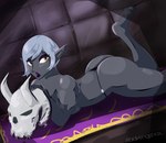 Rating: q
ID: 4746412
Date: 2024-04-27 09:54:40 -0400
Status: active
Score: 9
bone butt clothed clothing dark_elf drow elf eyeshadow female grey_body grey_hair hair hi_res humanoid humanoid_pointy_ears lipstick lying makeup on_front pointy_ears radvengence skull solo thong topless underwear white_hair yellow_eyes post #4746412
