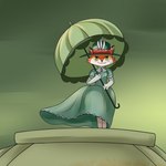 1:1 adult_swim anthro canid canine cartoon_network clothed clothing dress female fox fully_clothed hat headgear headgear_only headwear june_way mammal parasol unicorn:_warriors_eternal unknown_artist