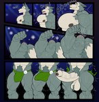 2024 abs anthro arcwuff areola armpit_hair balls balls_expansion barazoku beastars biceps big_balls big_muscles big_penis bodily_fluids body_hair body_size_growth bulge canid canine canis clothed clothed/nude clothing comic emanata english_text erection erection_under_clothing expansion eyebrows flexing foreskin frown fur genital_expansion genitals glans growth hi_res huge_balls huge_muscles huge_penis humanoid_genitalia humanoid_penis hyper hyper_balls hyper_genitalia hyper_muscles hyper_penis legoshi_(beastars) lens_flare looking_pleasured male mammal manly motion_lines multiple_scenes muscle_growth muscular muscular_anthro muscular_male narrowed_eyes navel nipples nude onomatopoeia open_mouth pecs penis penis_expansion pubes quads saggy_balls scar simple_background size_transformation smile solo sound_effects speedo spotlight standing sweat swimwear teeth tenting text thick_arms thick_penis thick_thighs tongue topless topless_anthro topless_male transformation tuft vein wardrobe_malfunction wolf