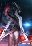Rating: s
ID: 2889372
Date: 2021-08-21 09:44:12 -0400
Status: active
Score: 64
acrador anthro arm_blade assassin back_spines blade canid canine canis cassia_(siberia-gravity) clothing detailed_background female hair hi_res jackal long_hair mammal mindmachine patreon red_hair slim solo spikes standing wrist_blade wrist_weapon post #2889372