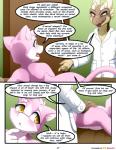 2020 bed butt colored comic darkmirage dialogue digital_media_(artwork) doctor duo english_text female fur furniture hi_res horn nude quetzalli_(darkmirage) redoxx reptile scalie text zaos_(anidra)