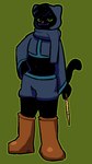 Rating: s
ID: 4889690
Date: 2024-07-01 03:21:23 -0400
Status: active
Score: 10
2024 9:16 :3 ada.tv aliasing alternate_form alternate_hairstyle ambiguous_gender anthro bedroom_eyes black_body black_fur black_hair boots bottomwear cc0 cel_shading clothing creative_commons crop_top digital_media_(artwork) domestic_cat felid feline felis footwear fur glistening glistening_eyes green_background green_eyes hair hand_on_hip hotpants krita_(artwork) leather leather_boots leather_clothing leather_footwear looking_at_viewer magic_wand mammal milo_(ada.tv) narrowed_eyes navel nonbinary_(lore) pink_nose pose public_domain robe scarf seductive shaded shirt shoes short_hair shorts simple_background slightly_chubby smile smirk solo standing tail topwear post #4889690