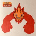 2018 ambiguous_gender english_text fakemon firefightdex fist floating front_view full-length_portrait generation_4_pokemon ghost glowing hi_res marco_fanjul marker_(artwork) mixed_media multicolored_body nintendo normal_rotom not_furry orange_body orange_eyes pen_(artwork) pokemon pokemon_(species) portrait red_body rotom shadow simple_background smile solo spikes spirit text toony traditional_media_(artwork) translucent translucent_body two_tone_body waddling_head white_background