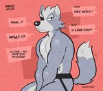 Rating: q
ID: 5296956
Date: 2025-01-09 12:35:19 -0500
Status: active
Score: 95
2025 anthro artist_name barely_visible_nipples big_muscles bodily_fluids canid canine canis clothed clothing dialogue english_text eye_patch eyebrows eyewear frown fur hair hi_res jockstrap jockstrap_only male mammal motion_lines muscular muscular_anthro muscular_male narrowed_eyes nintendo nipples offscreen_character red_background simple_background sitting solo star_fox sweat sweatdrop tadaoardo tail tail_motion tailwag text topless topless_anthro topless_male tuft underwear underwear_only wolf wolf_o'donnell post #5296956