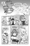 aircraft airship animal_humanoid black_and_white boosette bowser bowsette_meme bracelet breast_envy breasts breath breath_powers cannon chompette chompy_(pencils) clothing cloud collar comic covering covering_breasts crown dialogue dragon dragon_humanoid dress drill_curls elemental_manipulation english_text female fire fire_breathing fire_manipulation group hair hand_fan headgear hi_res horn human humanoid jewelry king_boo lady_bow luigi's_mansion male mammal mario_bros meme monochrome mythological_creature mythological_scalie mythology nintendo paper_mario pencils_(artist) princess_peach ranged_weapon scalie shaking shell spiked_bracelet spiked_collar spiked_tail spikes spikes_(anatomy) spirit super_crown tail text trembling vehicle weapon yoshi_(character)