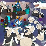 1:1 anthro anthro_pred artist_logo belly big_belly blue_eyes blue_hair bow_(bowhuskers) canid canine canis capcom celestine_(okzero) clothing collar comet_(wolfywave) dialogue digestion domestic_cat dragon dungeons_and_dragons eastern_dragon eeveelution english_text felid feline felis female female_pred fur generation_2_pokemon green_eyes grey_body grey_fur group hair hasbro hi_res ivory_lagiacrus lagiacrus leviathan_(mh) logo male mammal monster_hunter multiple_prey mythological_creature mythological_scalie mythology nintendo noeggissafe open_mouth orange_body pokemon pokemon_(species) scales scalie shiny_pokemon shirt story story_in_description tail text topwear umbreon vore whiskers white_body white_scales wizards_of_the_coast wolf