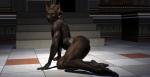 3d_(artwork) anthro anubian_jackal anubis backsack balls butt canid canine canis deity digital_media_(artwork) egyptian egyptian_mythology genitals hi_res jackal looking_at_viewer male mammal middle_eastern_mythology muscular muscular_anthro muscular_male mythology nude solo wooky yellow_eyes