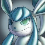 1:1 2023 ambiguous_gender animate_inanimate blue_inner_ear blue_nose blue_tail bust_portrait digital_media_(artwork) eeveelution feral generation_4_pokemon glaceon glistening glistening_body glistening_head icon inflatable latex living_inflatable living_pool_toy long_tail low_res nintendo permagrin pokemon pokemon_(species) pool_toy portrait posexe seam_(sewing) shaded simple_background soft_shading solo tail three-quarter_view