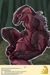 absurd_res animal_genitalia anjanath brute_wyvern capcom claws cloaca dragon female feral genitals hi_res horizontal_cloaca monster_hunter mythological_creature mythological_scalie mythology presenting presenting_cloaca scalie solo spread_cloaca spreading text url yamabat